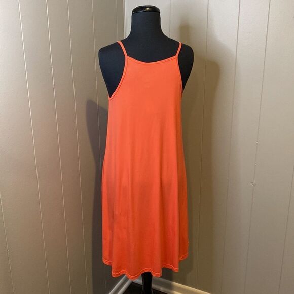 NWT Very J Small Midi Dress Cut Outs on Neckline Spaghetti Strap Stretch - Picture 3 of 7
